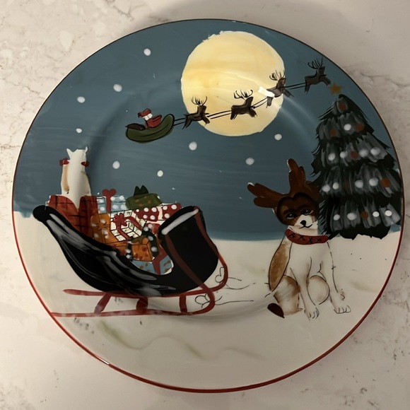Christmas Themed Decorative Plates Set - Picture 9 of 12